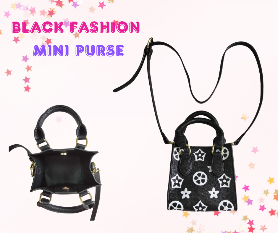 Girls Mini Purse – Faux Leather | 4 Prints | Crossbody