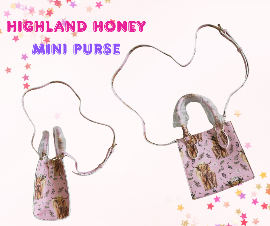 Girls Mini Purse – Faux Leather | 4 Prints | Crossbody
