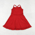 Solid Colored Active Crossback Dress