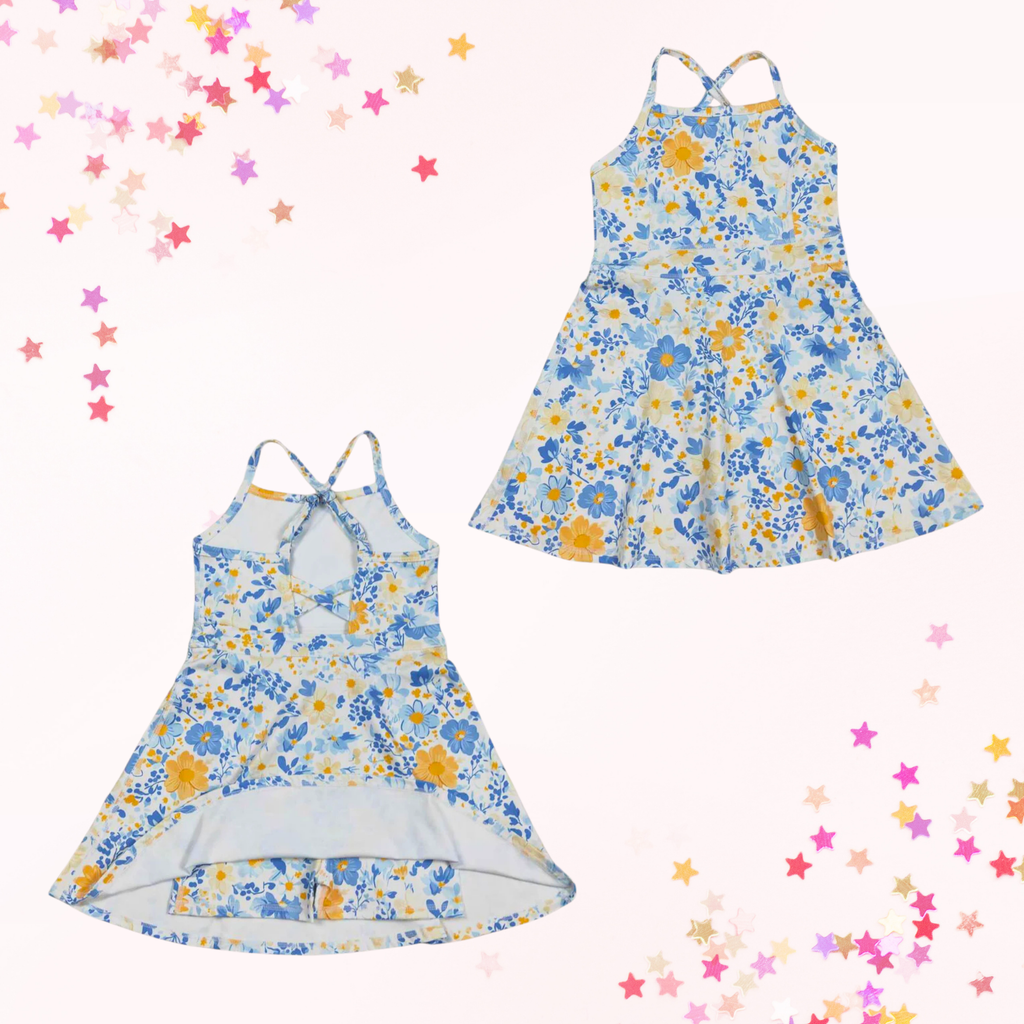 Bluebell Meadow Girls Active Crossback Dress
