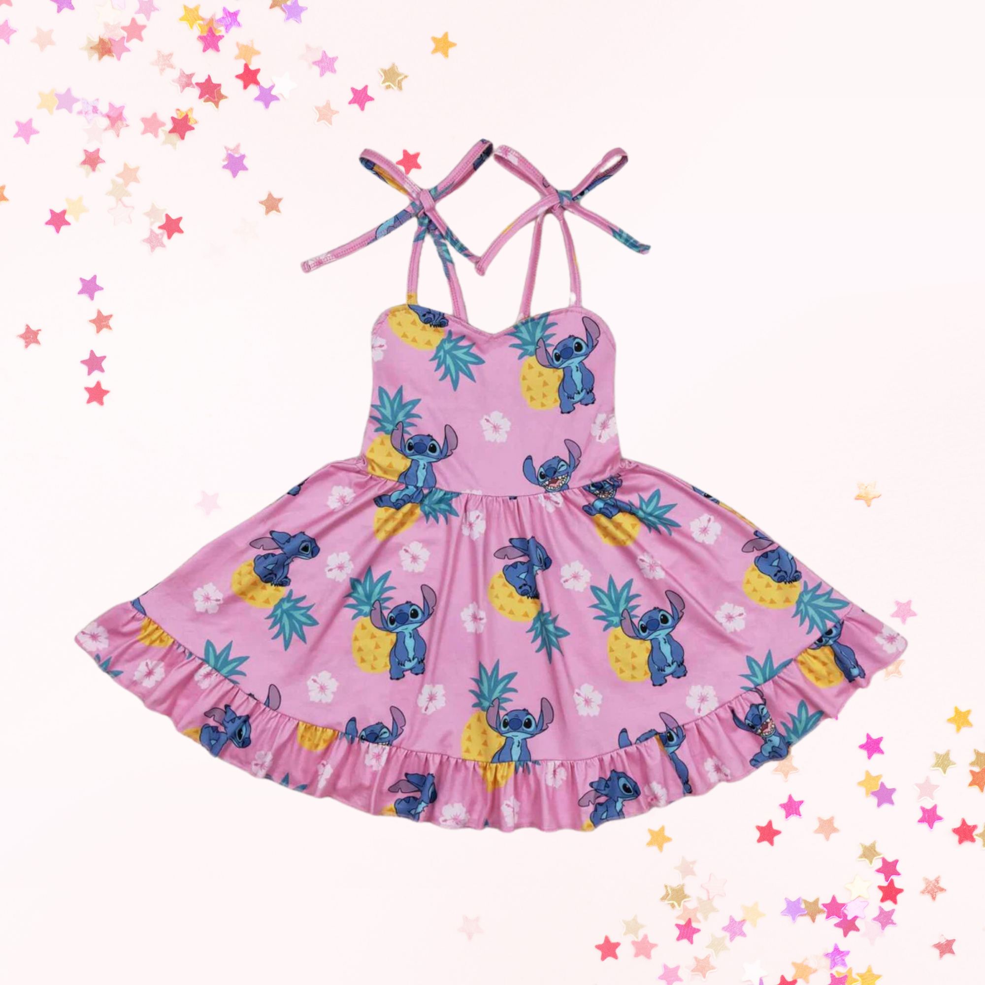 Blue Alien Paradise Dress