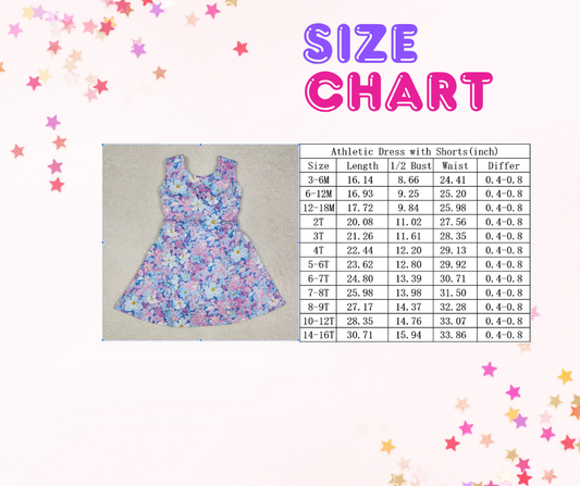 Girls Blue Dog Bows Ruffle Dress