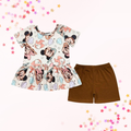 Beachy Snorkel Mouse Top & Shorts Set