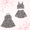 Leopard Active Collection – Skort Set or Crossback Dress
