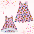 Pink Princess Dreams Girls Active Dress