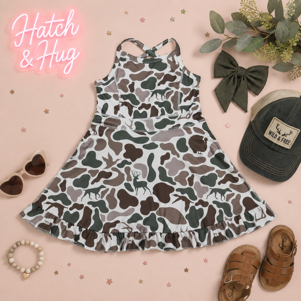 Camo Animals Active Crossback Dress