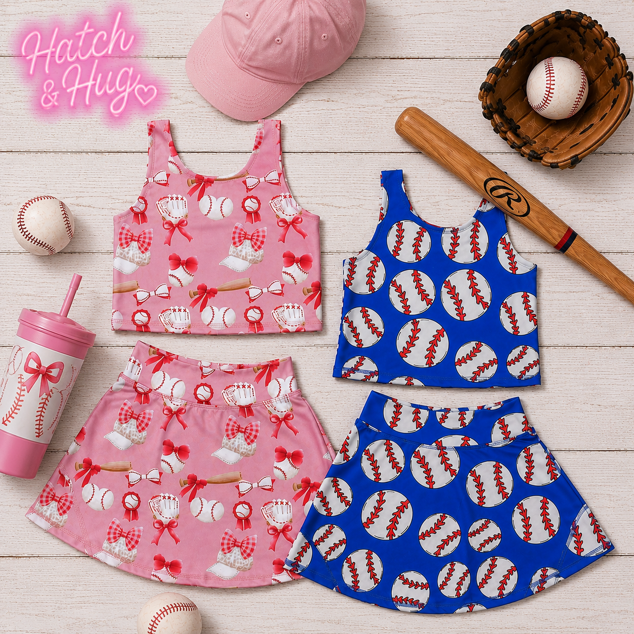 Game Day Girls Active Skort Set