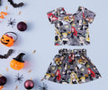 Halloween princess skirt & top set, athleisure, kids clothing, top set, summer clothes, fall, park