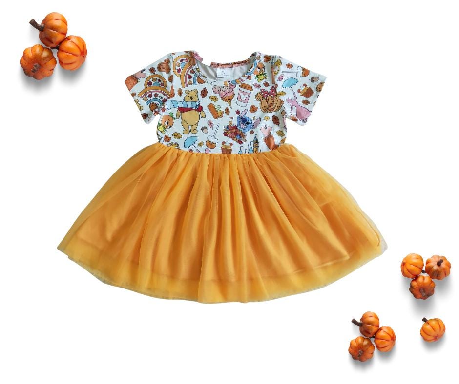Fall Snacks Kids Outfit – Unisex Hoodie, Short Sleeve Tee, or Girls Tulle Dress – Autumn Clothing for Boys and Girls