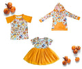 Fall Snacks Kids Outfit – Unisex Hoodie, Short Sleeve Tee, or Girls Tulle Dress – Autumn Clothing for Boys and Girls
