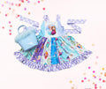 Ice Princess Twirl Dress with Matching Purse – Baby, Toddler & Girl Sizes | Character Party Outfit