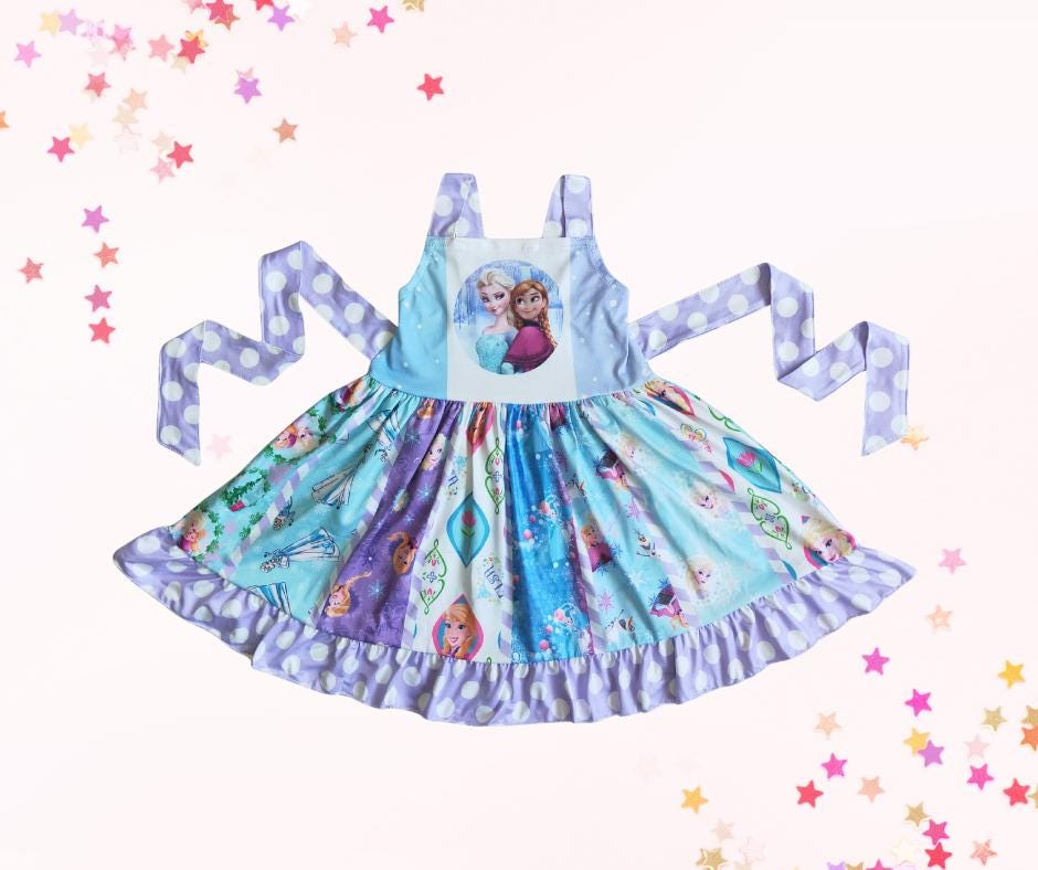 Ice Princess Twirl Dress with Matching Purse – Baby, Toddler & Girl Sizes | Character Party Outfit