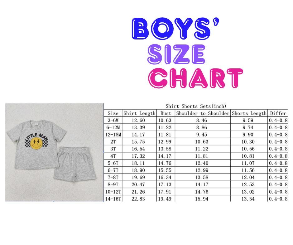 Boys Toys Patchwork Print Park Outfit – Baby, Toddler, Kid, Teen, 2-Piece Character Set