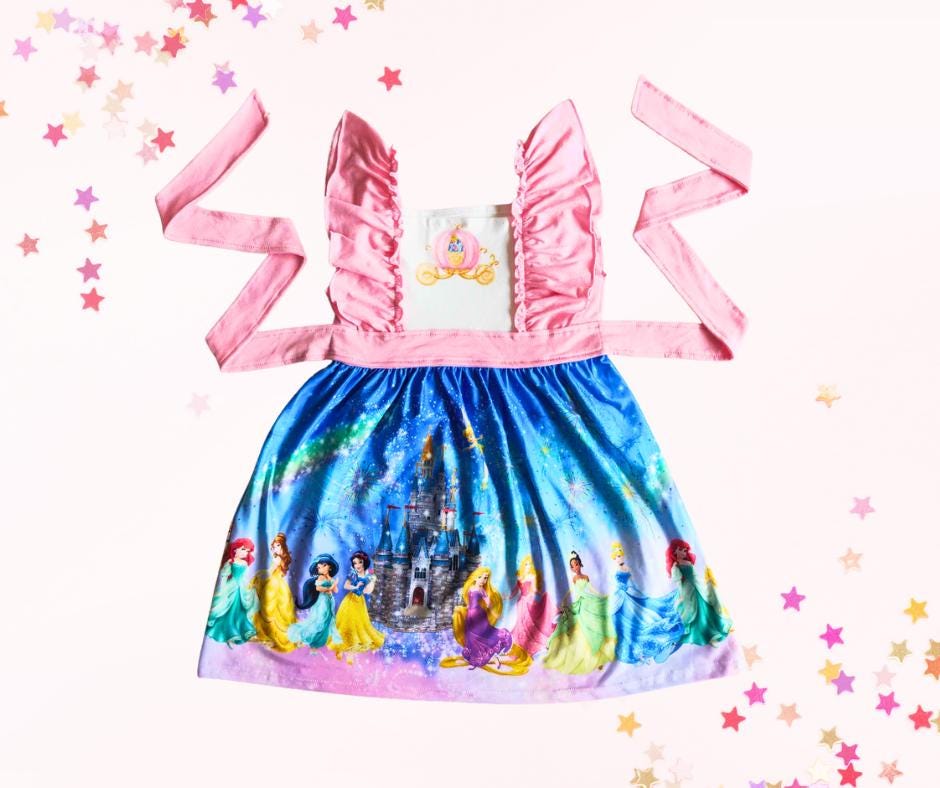 Girls Princess Dress – Baby, Toddler & Kids Sizes | Twirl Dress in 4 Styles for Birthday or Play